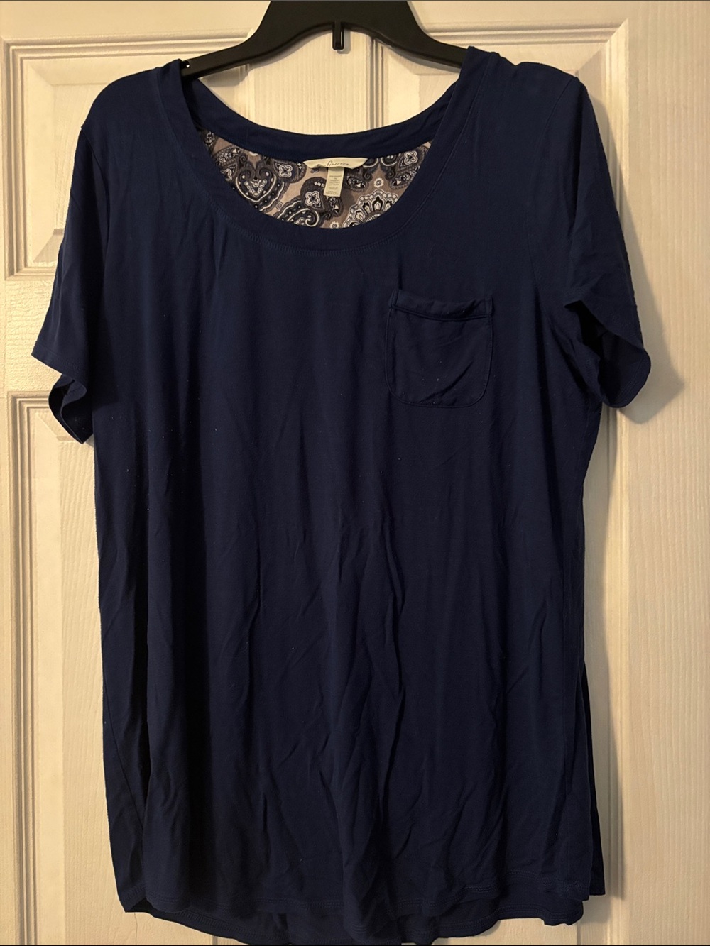 Soma Navy Short Sleeve Pocket Tee